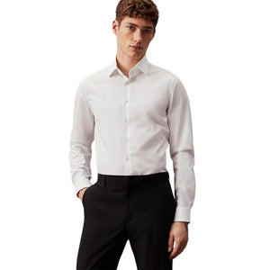 Poplin Stretch Regular Shirt Bright White / 42