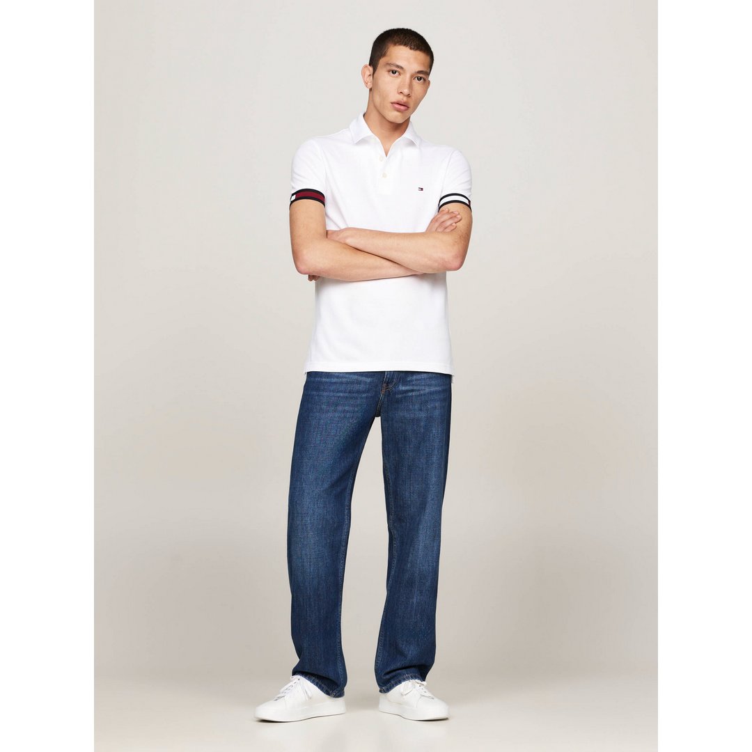 Flag Cuff Slim Fit P White / L