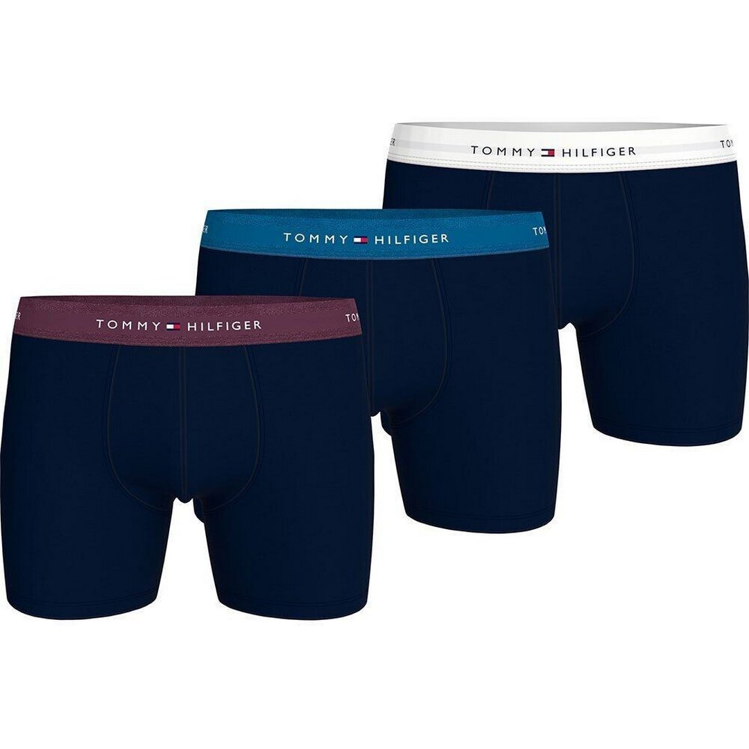 3P Boxer Brief Wb Heritage Plum/Unity Blue/White / XL