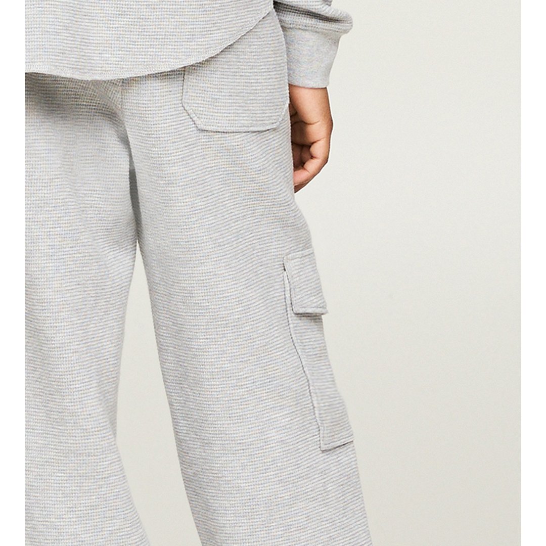 Monotype Waffle Cargo Sweatpants Light Grey Heather / 10