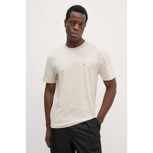 Neck Logo T-Shirt Stony Beige / L