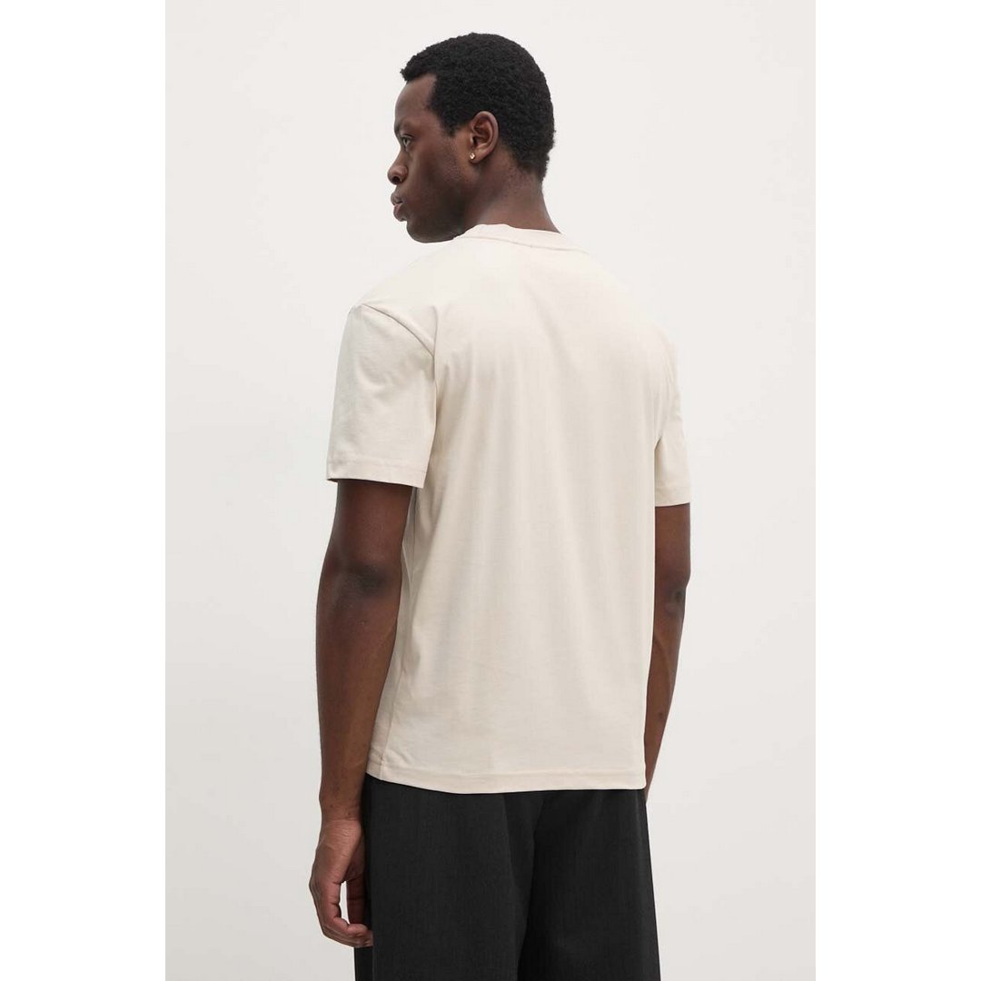 Neck Logo T-Shirt Stony Beige / L