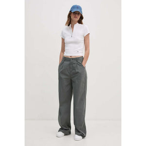 Variegated Rib Half Bright White / L
