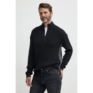 Linear Half Zip Swea Ck Black / L