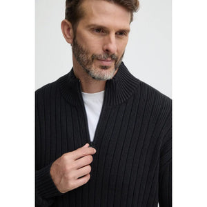 Linear Half Zip Swea Ck Black / L