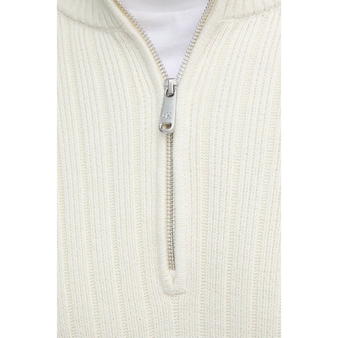 Linear Half Zip Swea Ivory / L