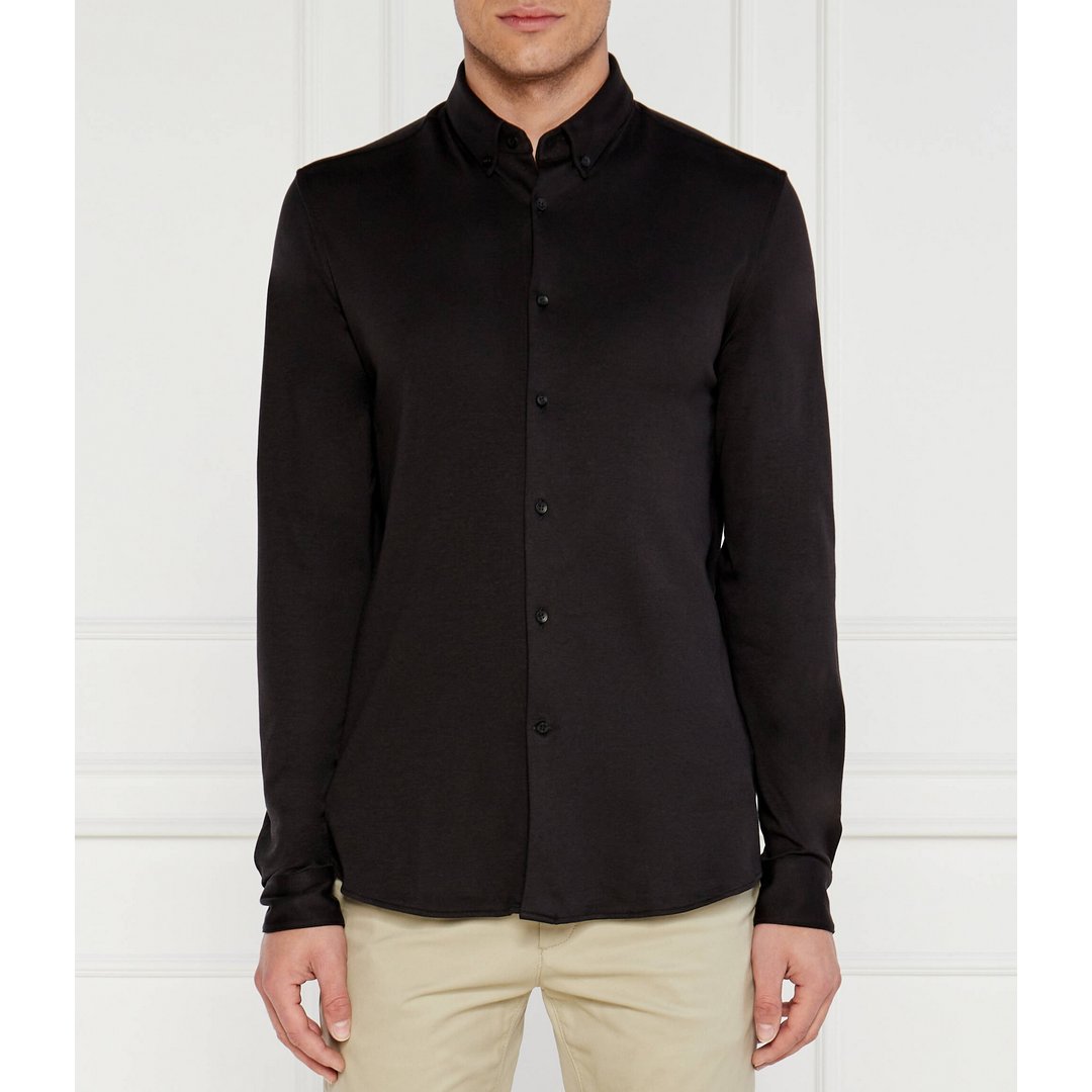 Smooth Cotton Jersey Shirt Ck Black / XL