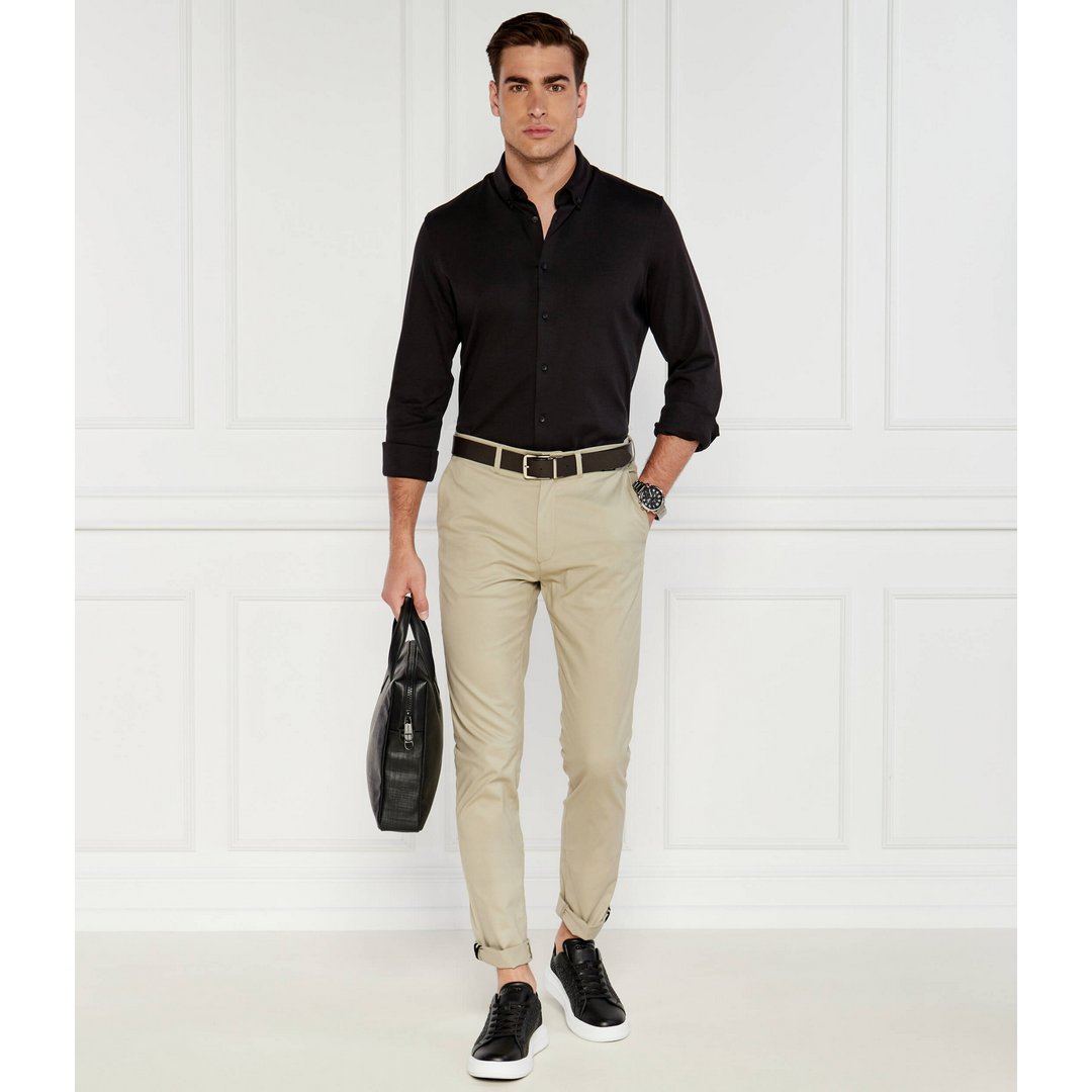 Smooth Cotton Jersey Shirt Ck Black / XL