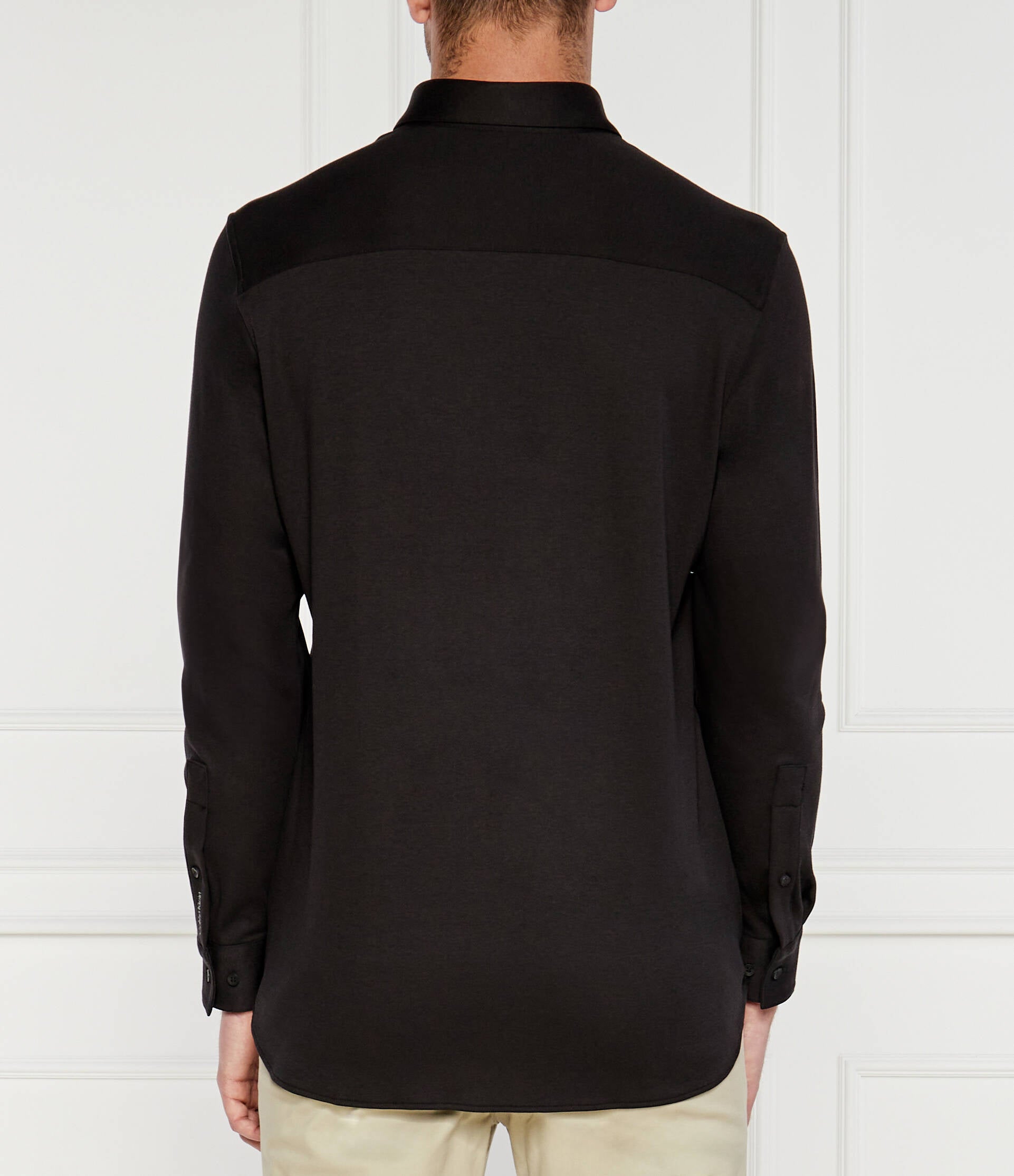 Smooth Cotton Jersey Shirt Ck Black / XL