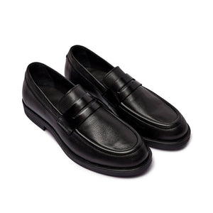 Moccasin Lth Ck Black / 42