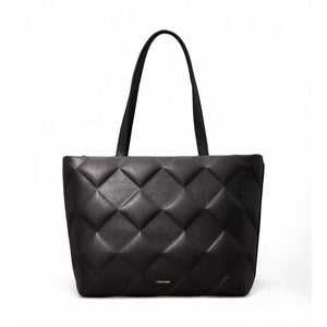Diamond Quilt Medium Shopper Ck Black / OS