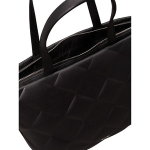 Diamond Quilt Medium Shopper Ck Black / OS