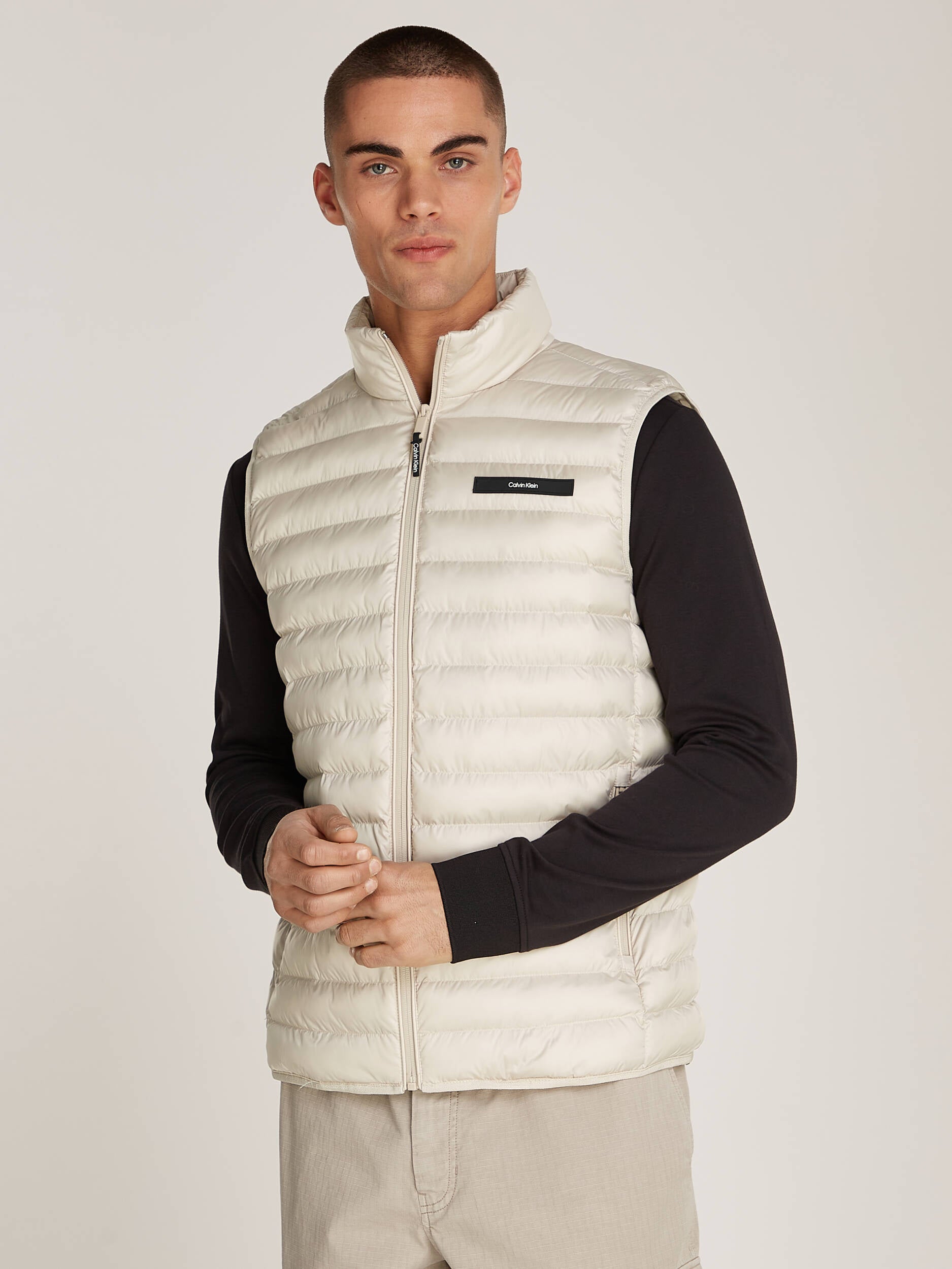 Packable  Quilt Vest Stony Beige / L