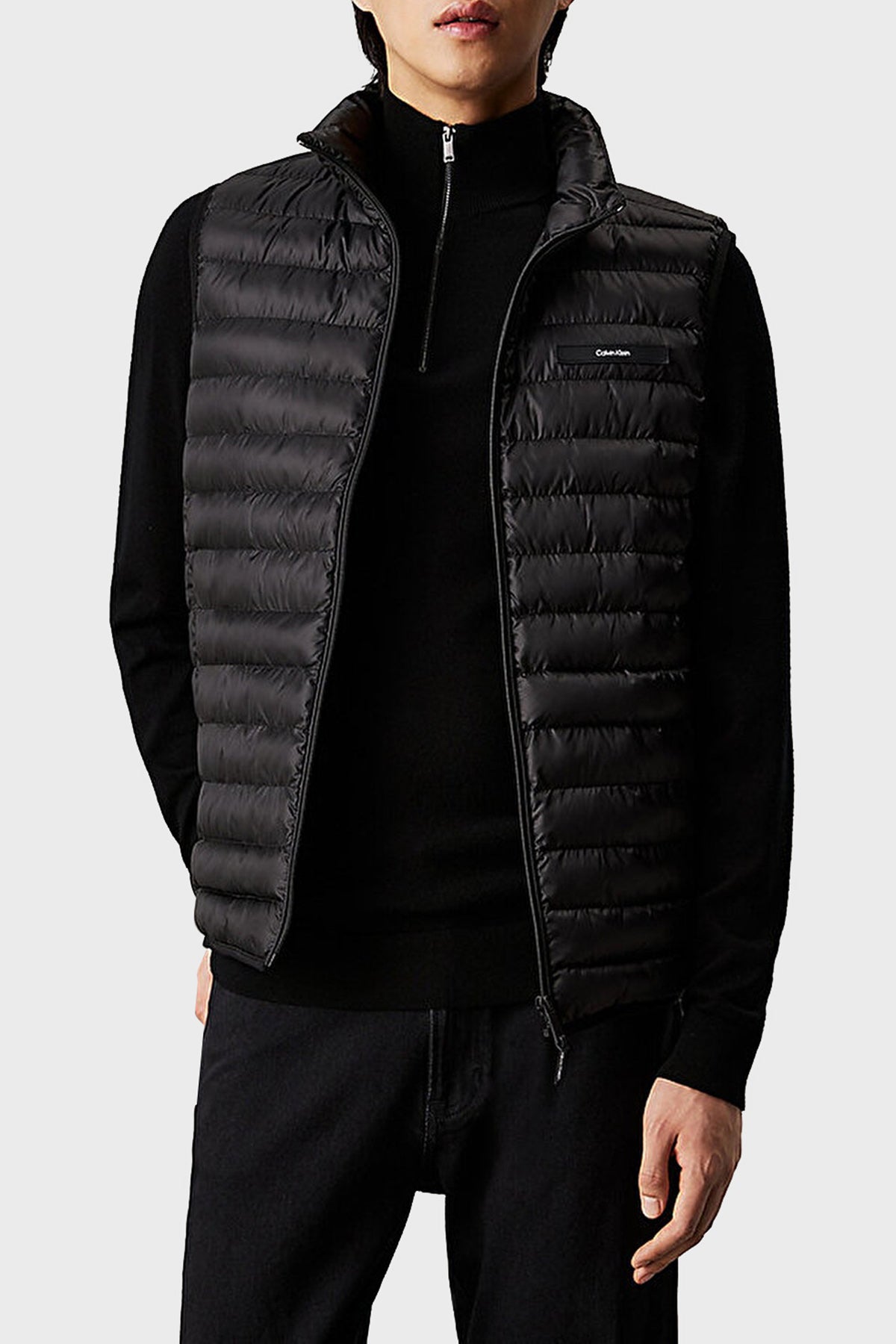 Packable  Quilt Vest Ck Black / L