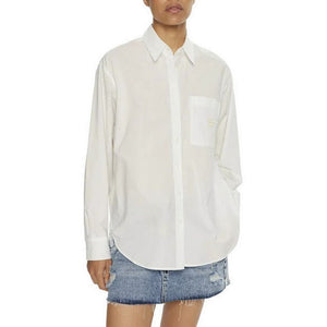 Woven Label Relaxed Shirt Bright White / L