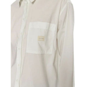 Woven Label Relaxed Shirt Bright White / L
