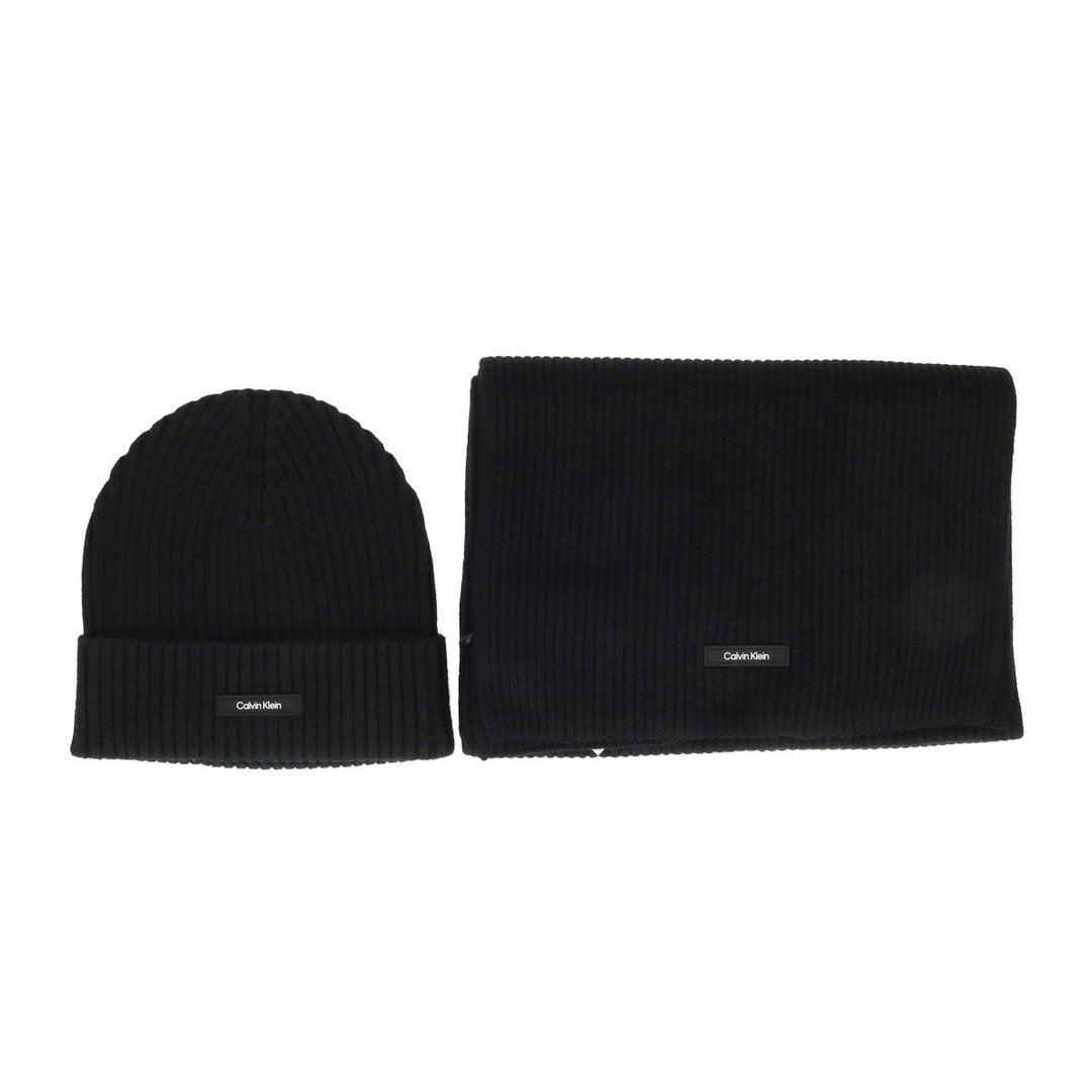 Gs Classic Rib Beanie + Scarf Ck Black / OS