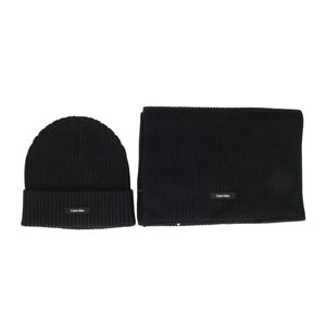 Gs Classic Rib Beanie + Scarf Ck Black / OS