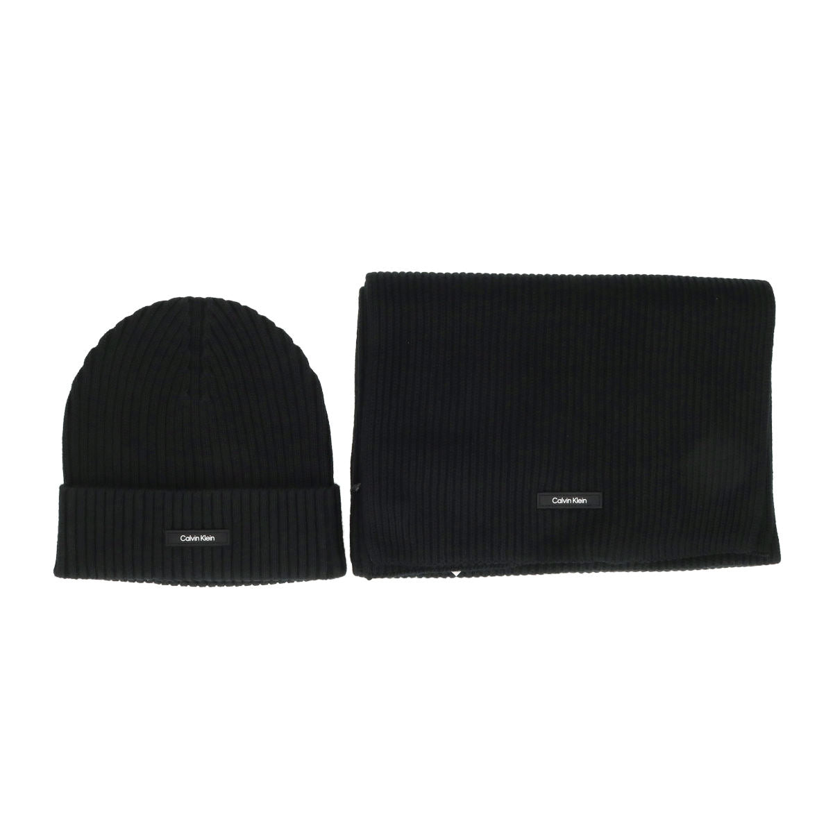 Gs Classic Rib Beanie + Scarf Ck Black / OS