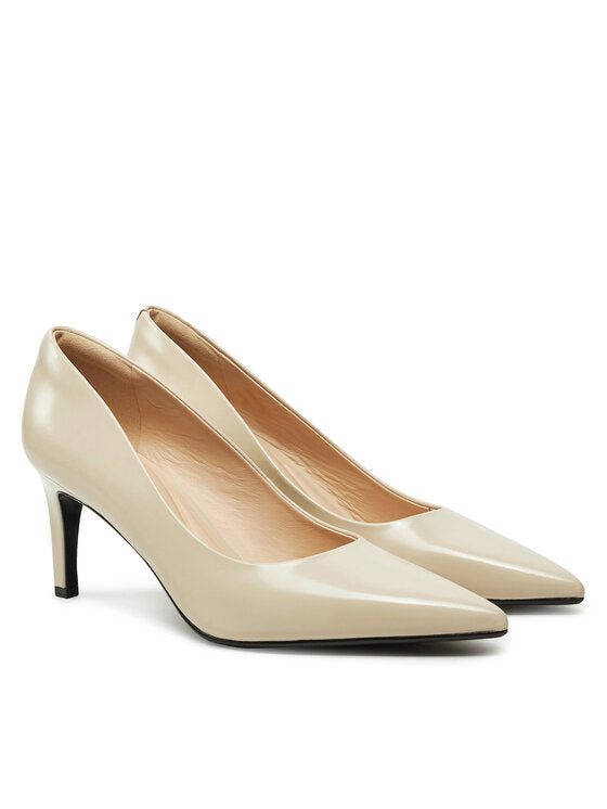 Heel Pump 70 - Brush L Stony Beige / 41