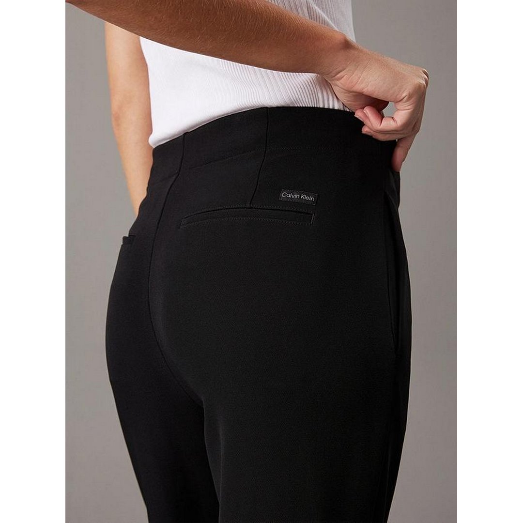 Split Hem Slim Leg Pant Ck Black / NI30