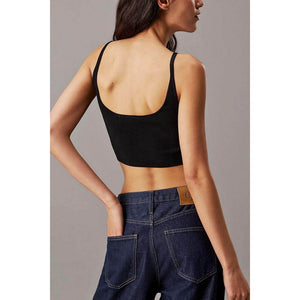 Rayon Sweater Bralette Ck Black / L