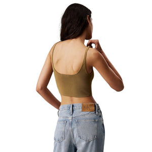 Rayon Sweater Bralette Gothic Olive / L