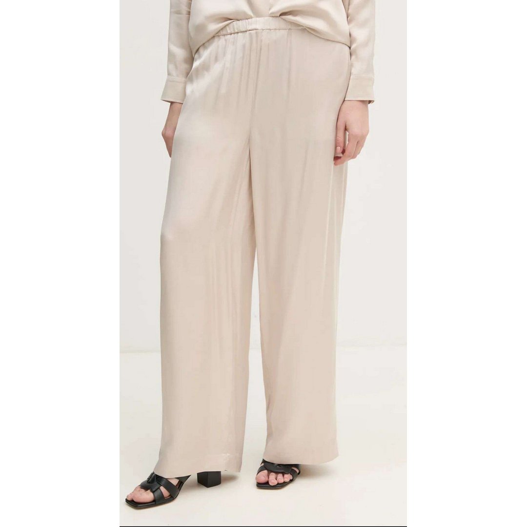 Satin Relaxed Pant Moonbeam / L