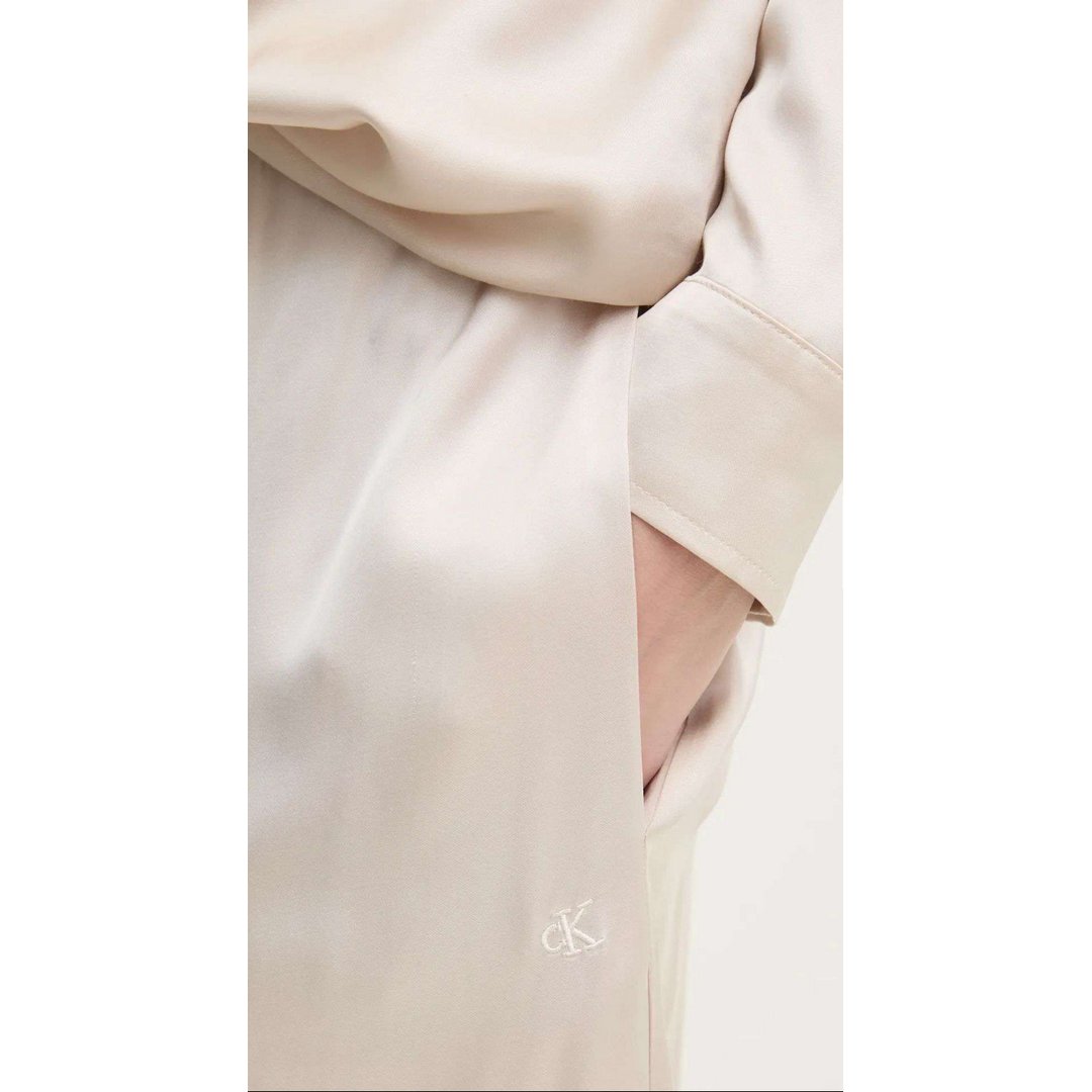 Satin Relaxed Pant Moonbeam / L