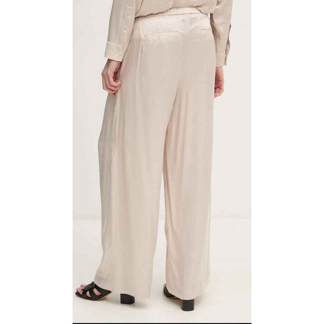 Satin Relaxed Pant Moonbeam / L