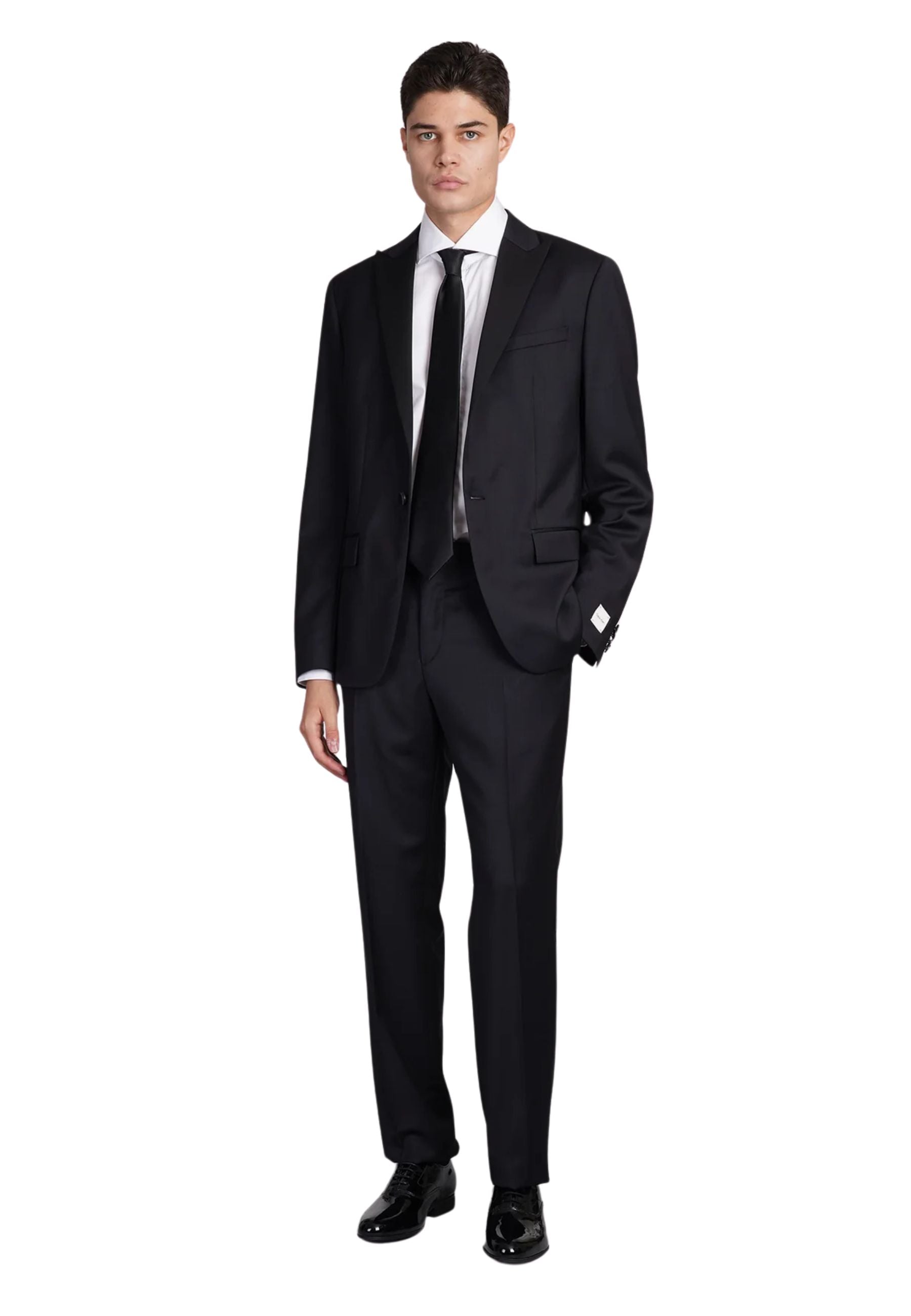 Tuxedo Wool Regular Pants Ck Black / 48
