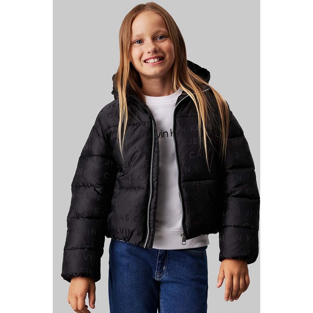 Logo Aop Puffer Jack Black Logo Aop / 10