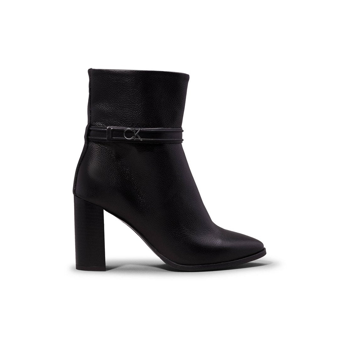 Heel Ankle Boot 85 W/Hw Lth Ck Black / 41