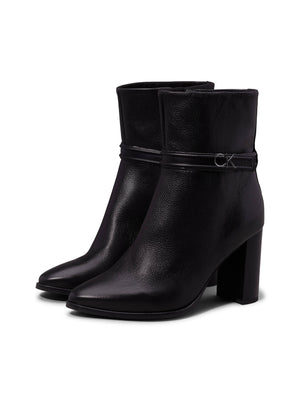 Heel Ankle Boot 85 W/Hw Lth Ck Black / 41