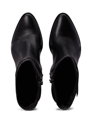 Heel Ankle Boot 85 W/Hw Lth Ck Black / 41