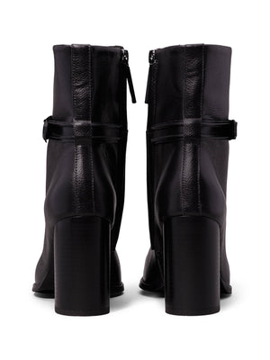 Heel Ankle Boot 85 W/Hw Lth Ck Black / 41