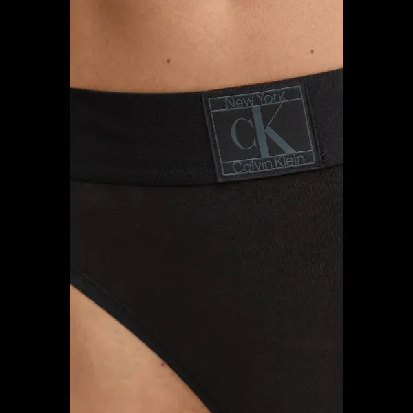 Thong BLACK W/ BLUE PERFORMANCE LOGO / L