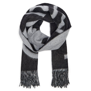 Classic Wool Scarf Signiture Dark Grey/Grey Melange / OS