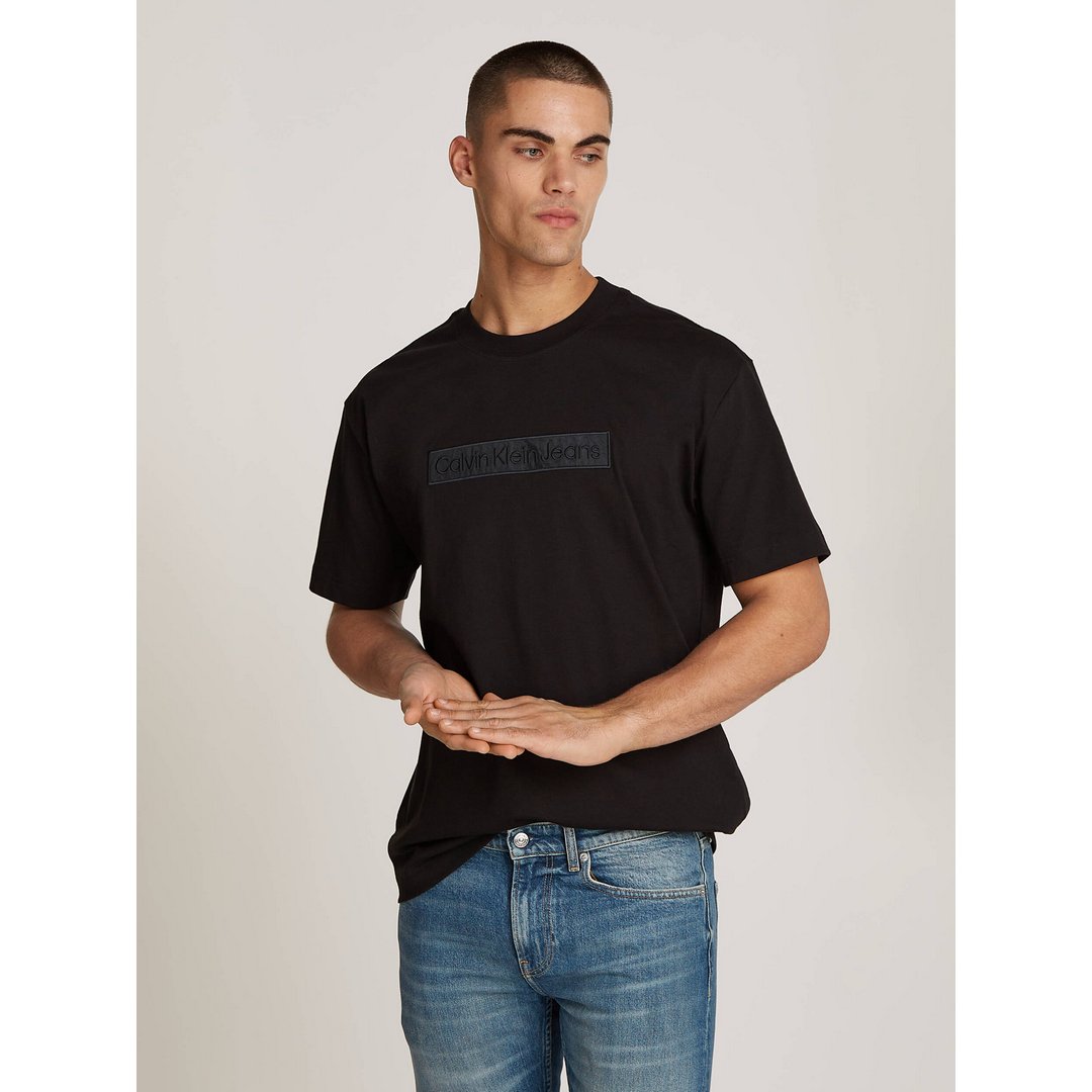 Embroidered Box Tee Ck Black / L