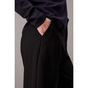 Stretch Wool Slim Straight Ck Black / 42
