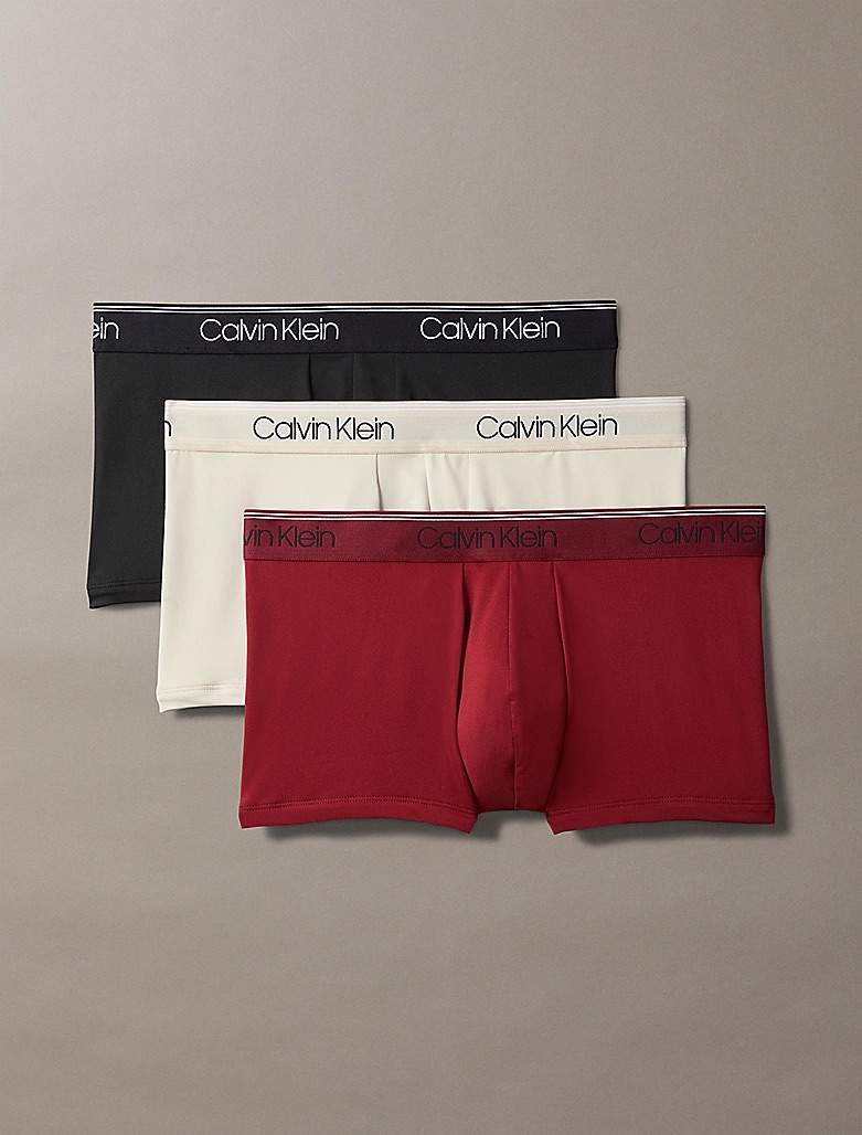 Low Rise Trunk 3Pk BLACK SYRAH COCOON / L