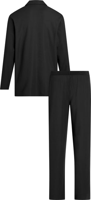 L/S Button Down Pant Set BLACK / L