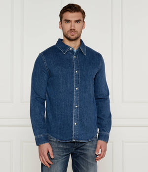 Slim Denim Shirt Denim Dark / L