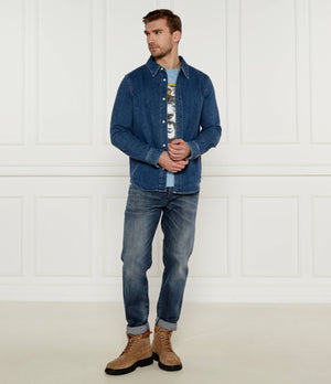 Slim Denim Shirt Denim Dark / L