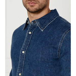Slim Denim Shirt Denim Dark / L