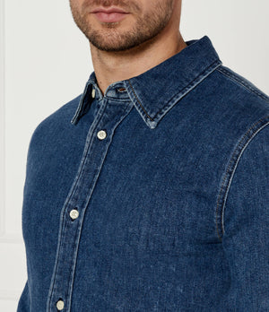 Slim Denim Shirt Denim Dark / L