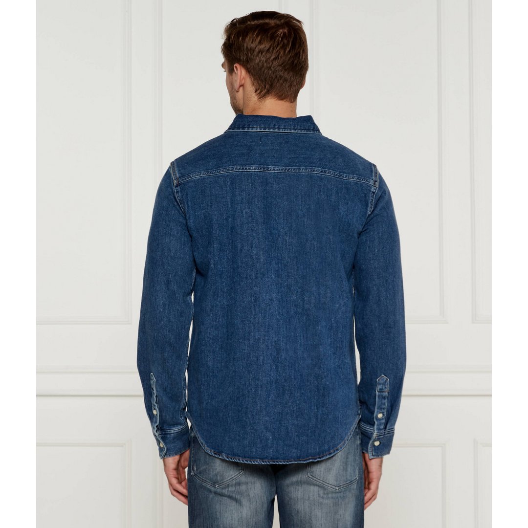 Slim Denim Shirt Denim Dark / L