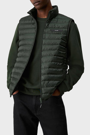 Packable  Quilt Vest Midnight Forest / L