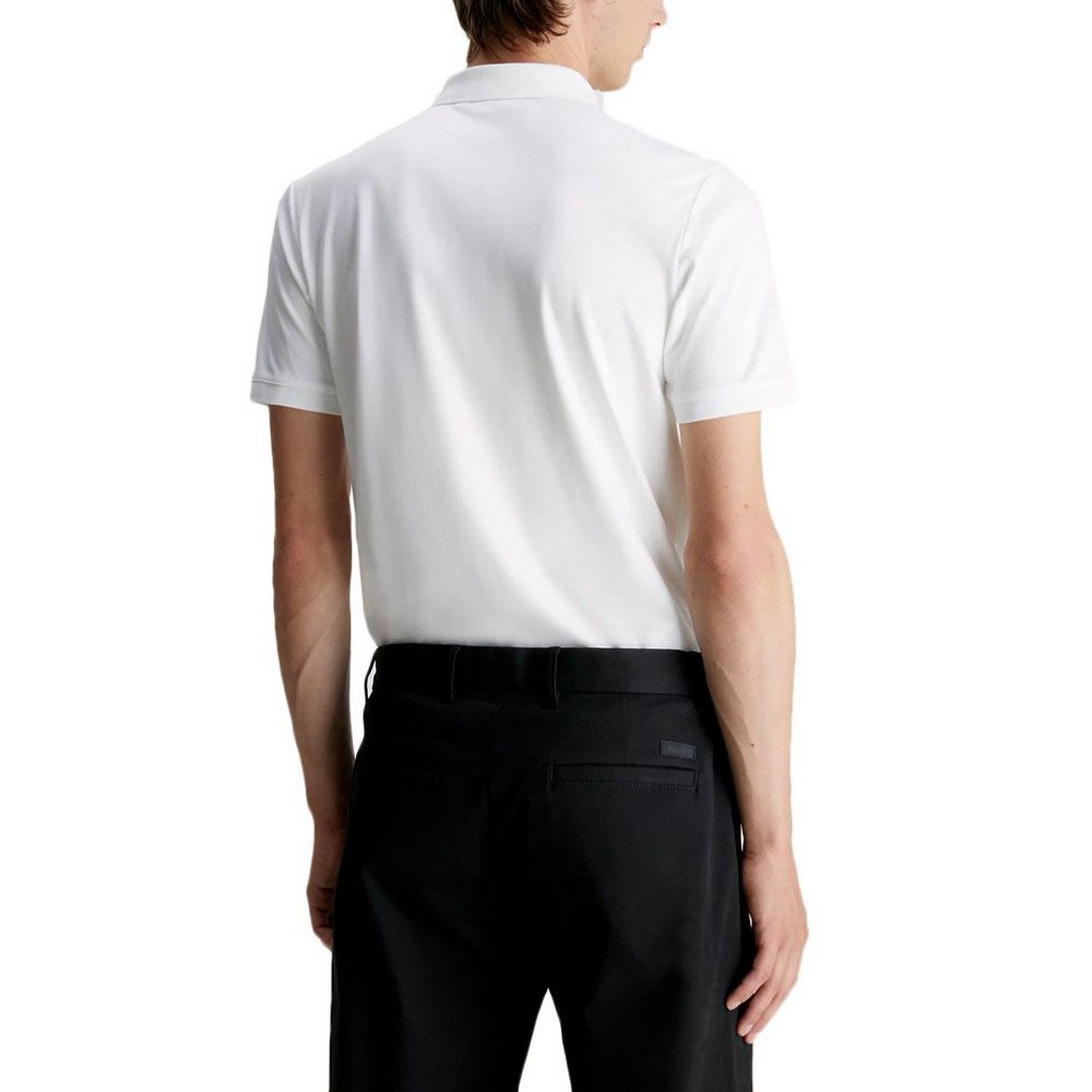 Smooth Cotton  Slim Polo Bright White / L