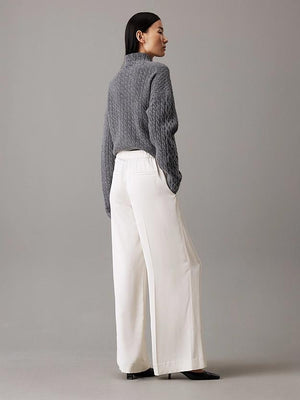 Tech Satin Straight Leg Pant Antique White / 42